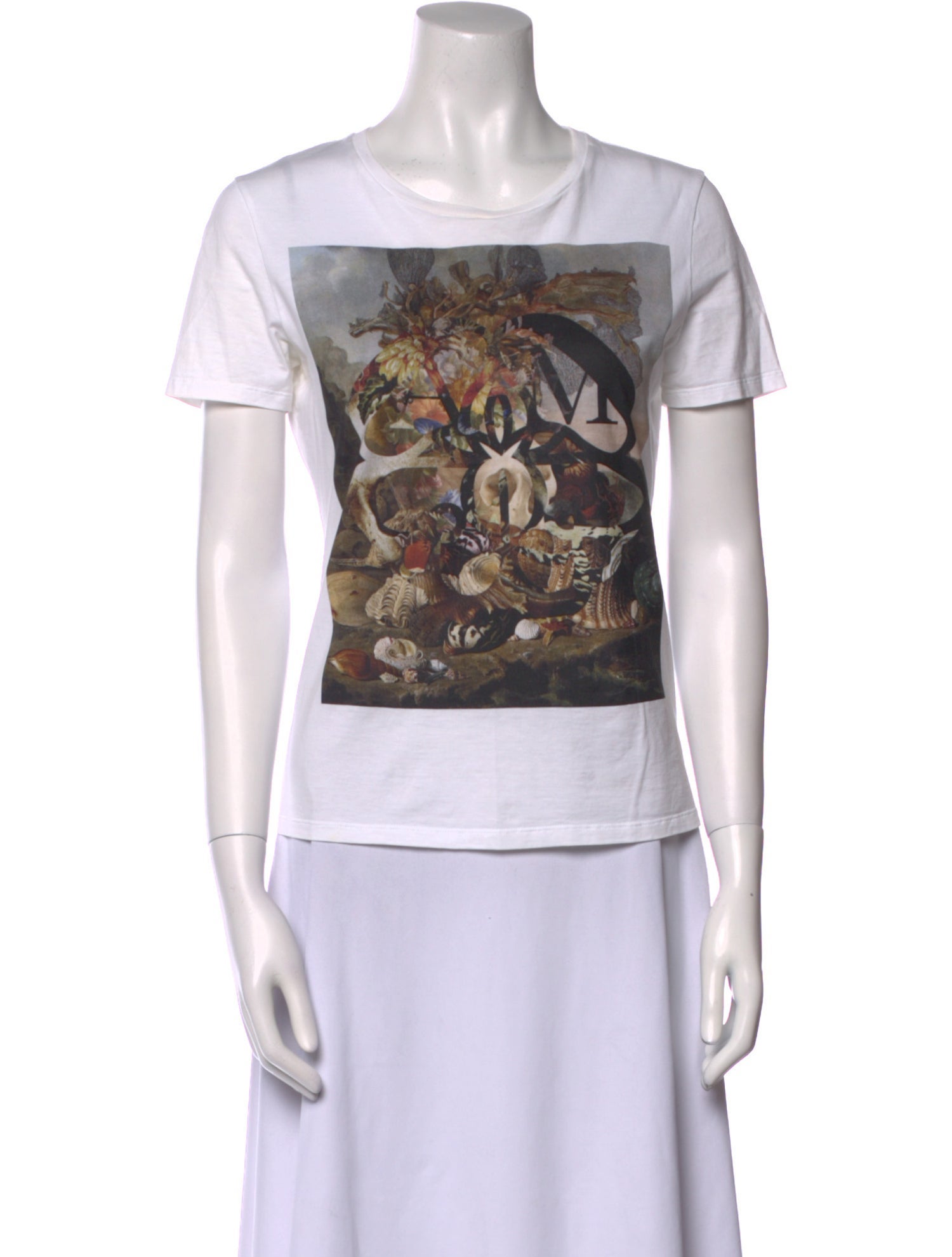 Alexander McQueen Graphic Print Crew Neck T-Shirt