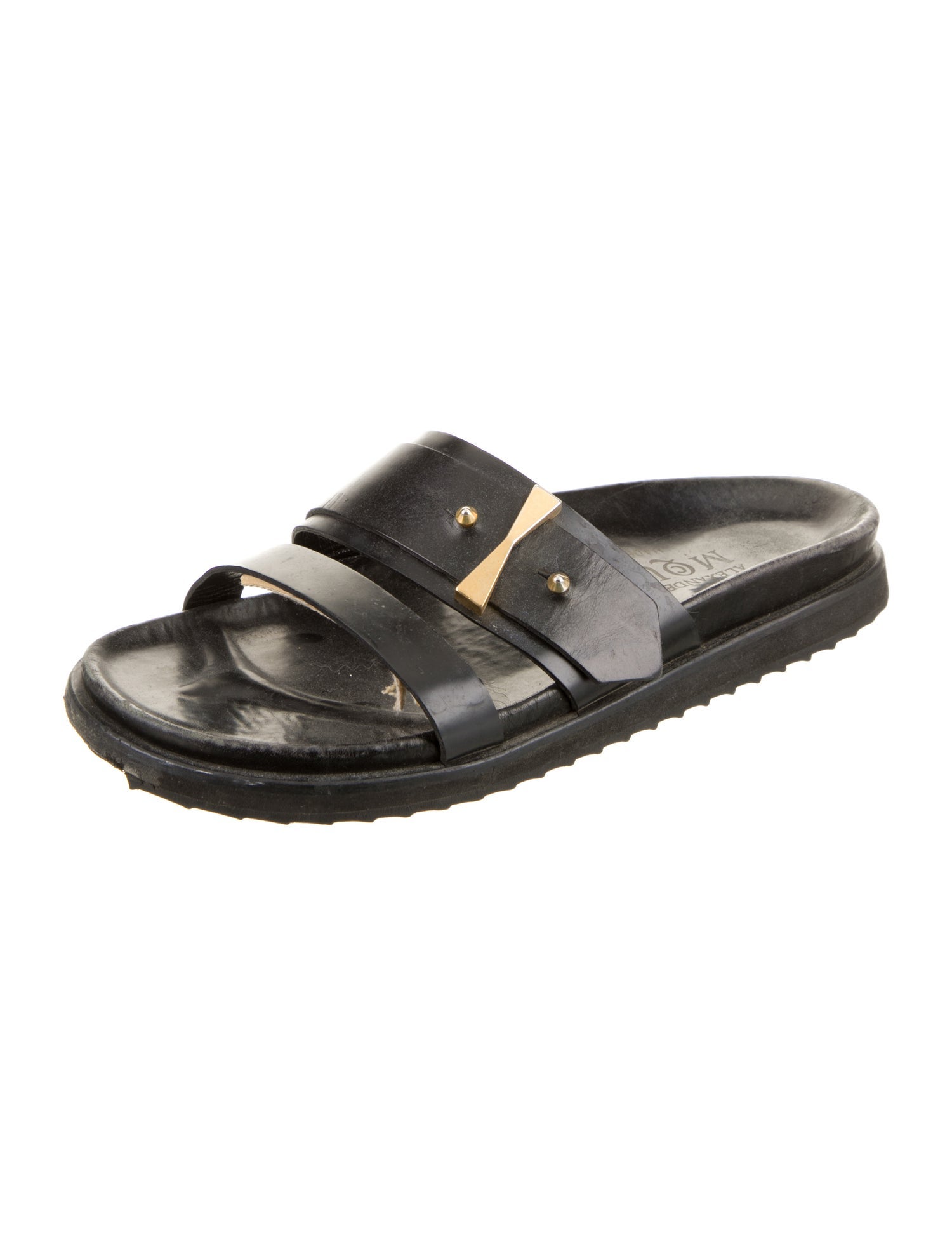 Alexander McQueen Leather Slides