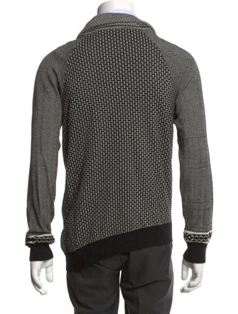 Alexander McQueen Printed V-Neck Cardigan