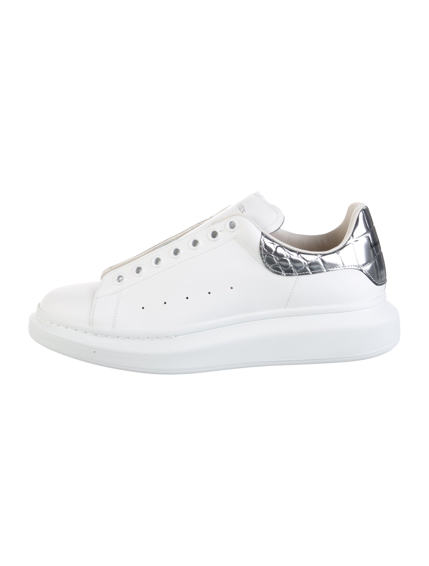Alexander McQueen Leather Leather Trim Embellishment Chunky Sneakers