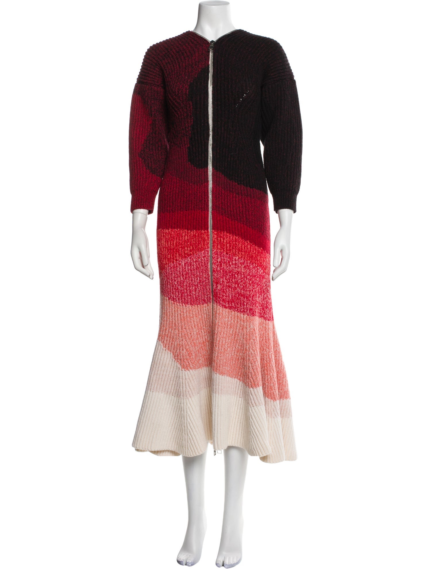 Alexander McQueen Wool Long Dress