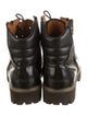 Alexander McQueen Leather Combat Boots