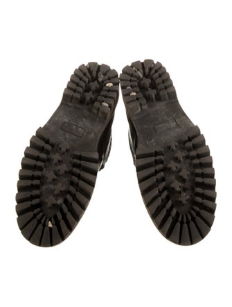 Alexander McQueen Leather Combat Boots