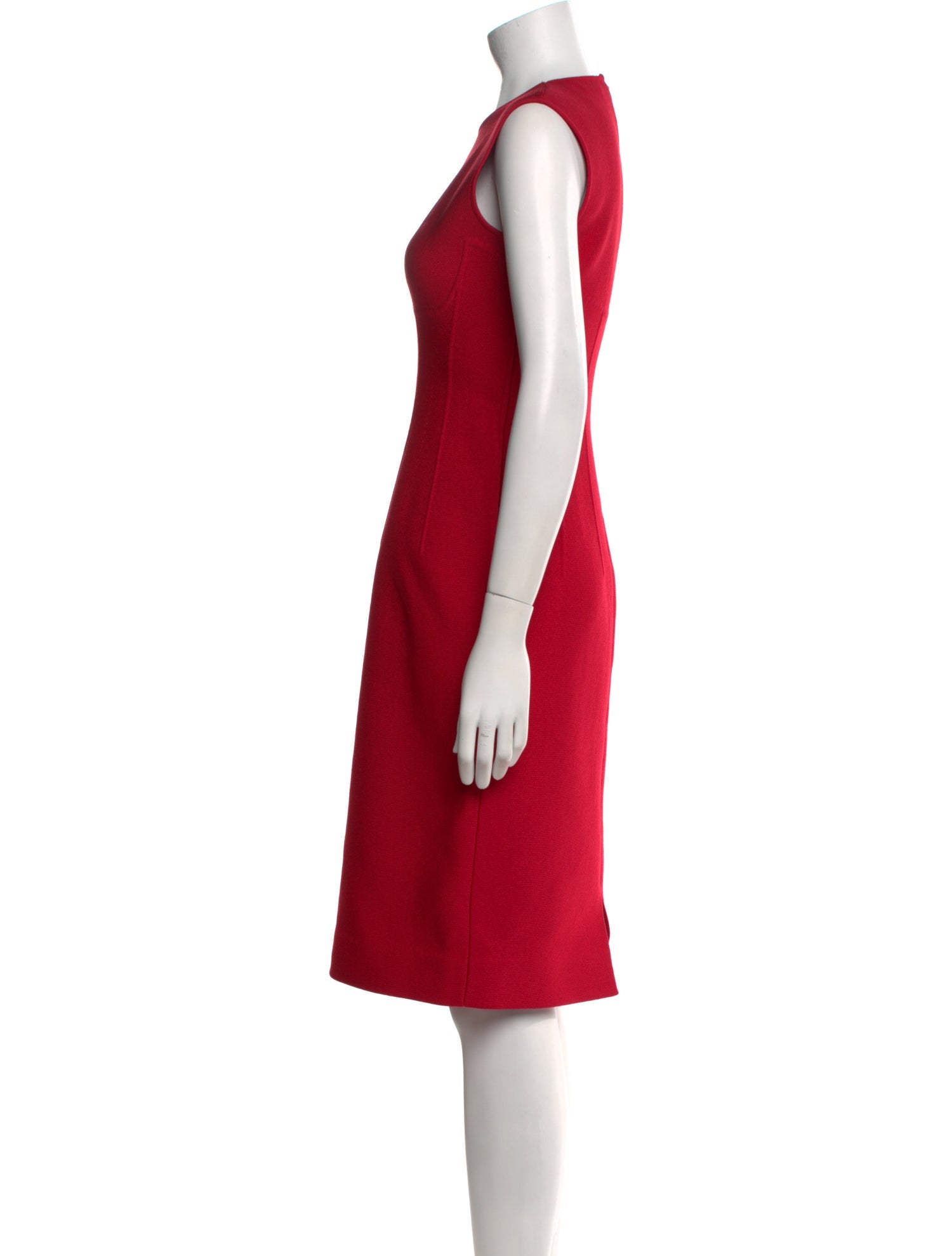 Alexander McQueen Crew Neck Knee-Length Dress