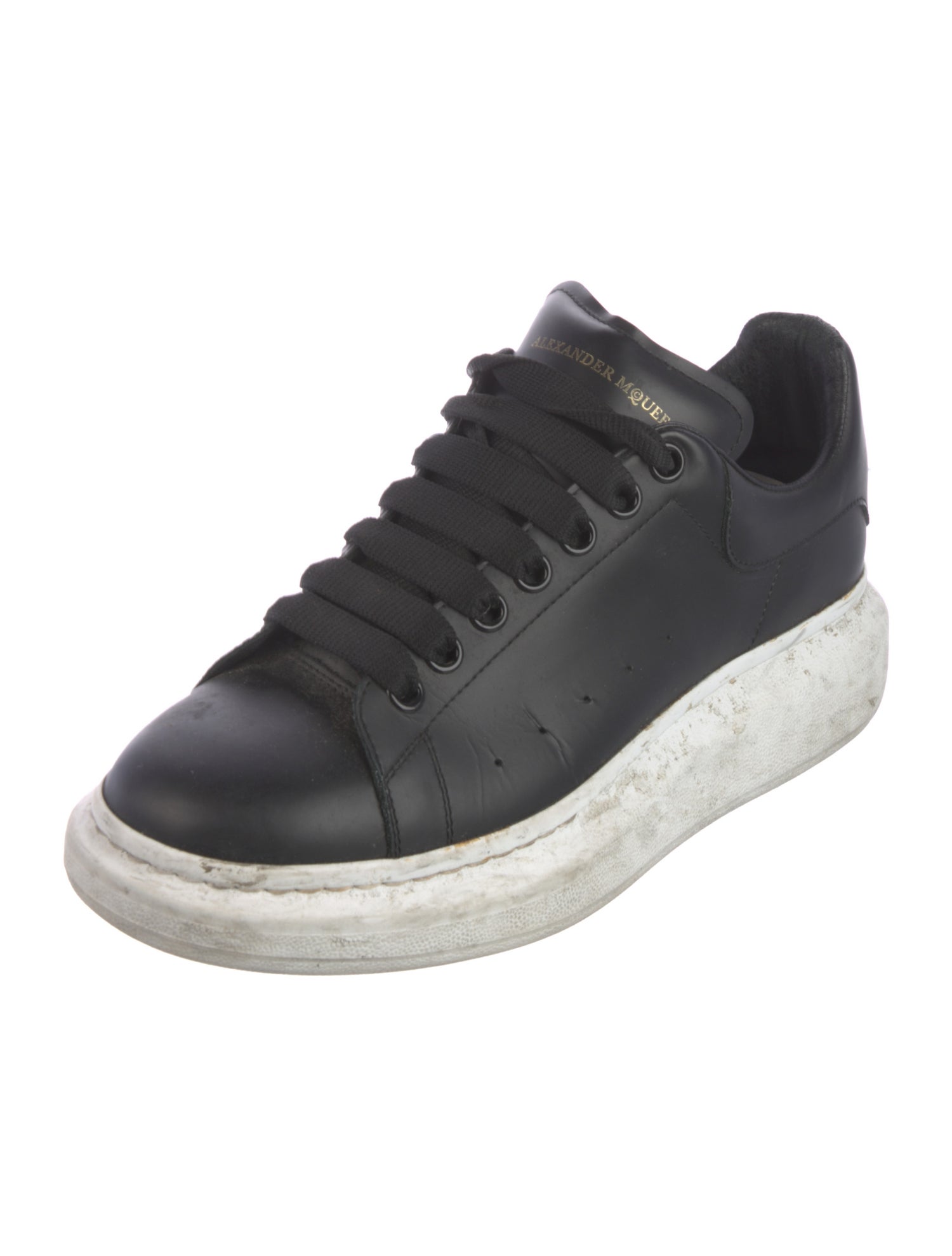 Alexander McQueen Leather Printed Sneakers
