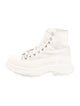 Alexander McQueen Canvas Combat Boots