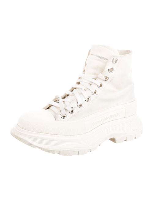 Alexander McQueen Canvas Combat Boots