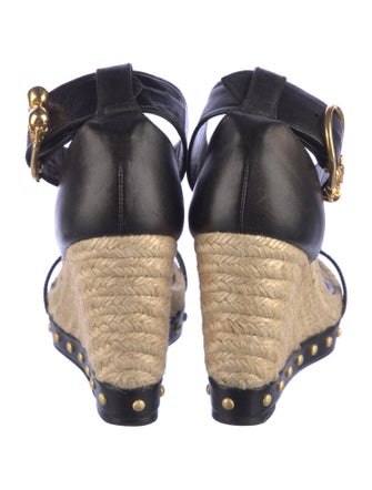 Alexander McQueen Skull Leather Espadrilles
