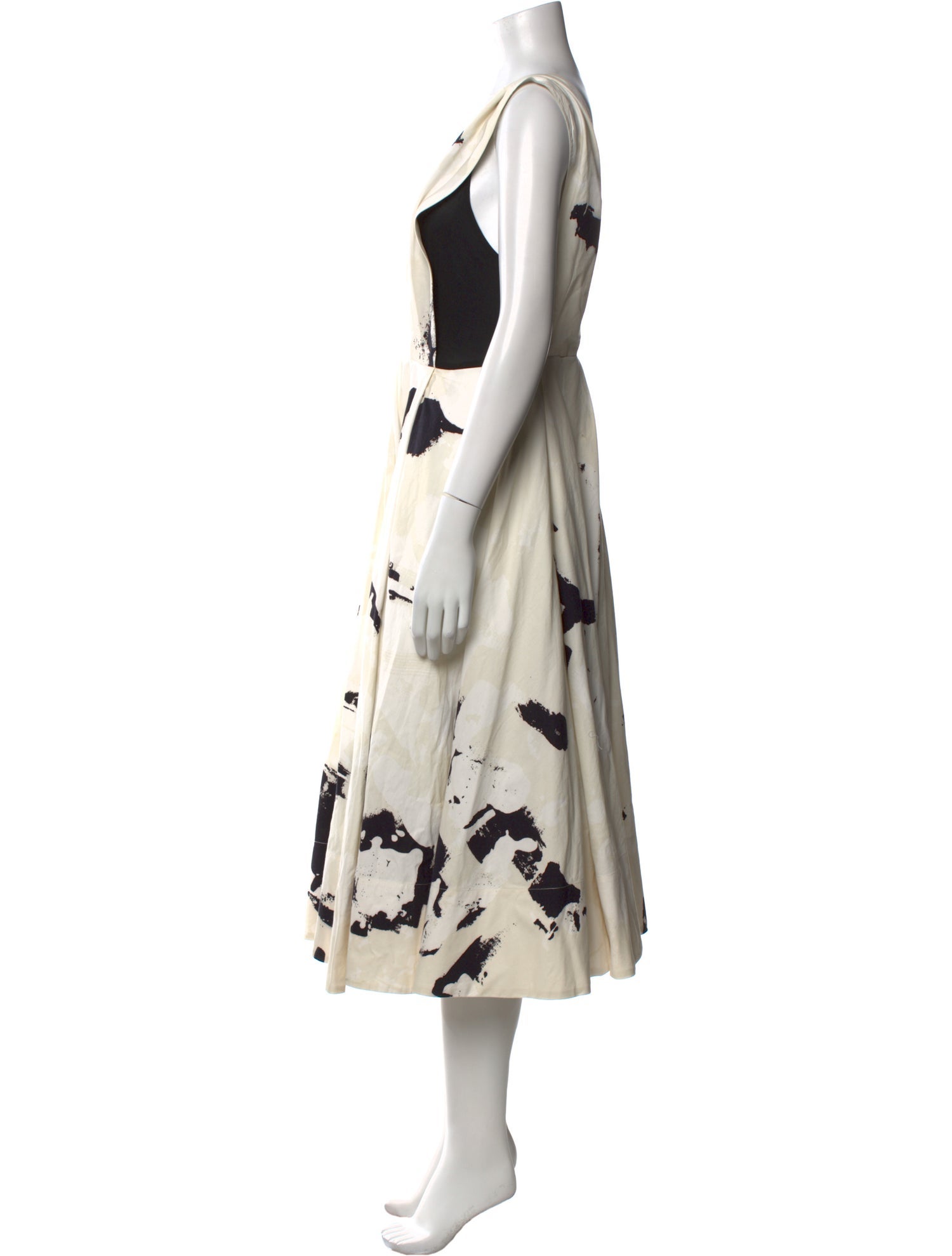Alexander McQueen Printed Midi Length Dress