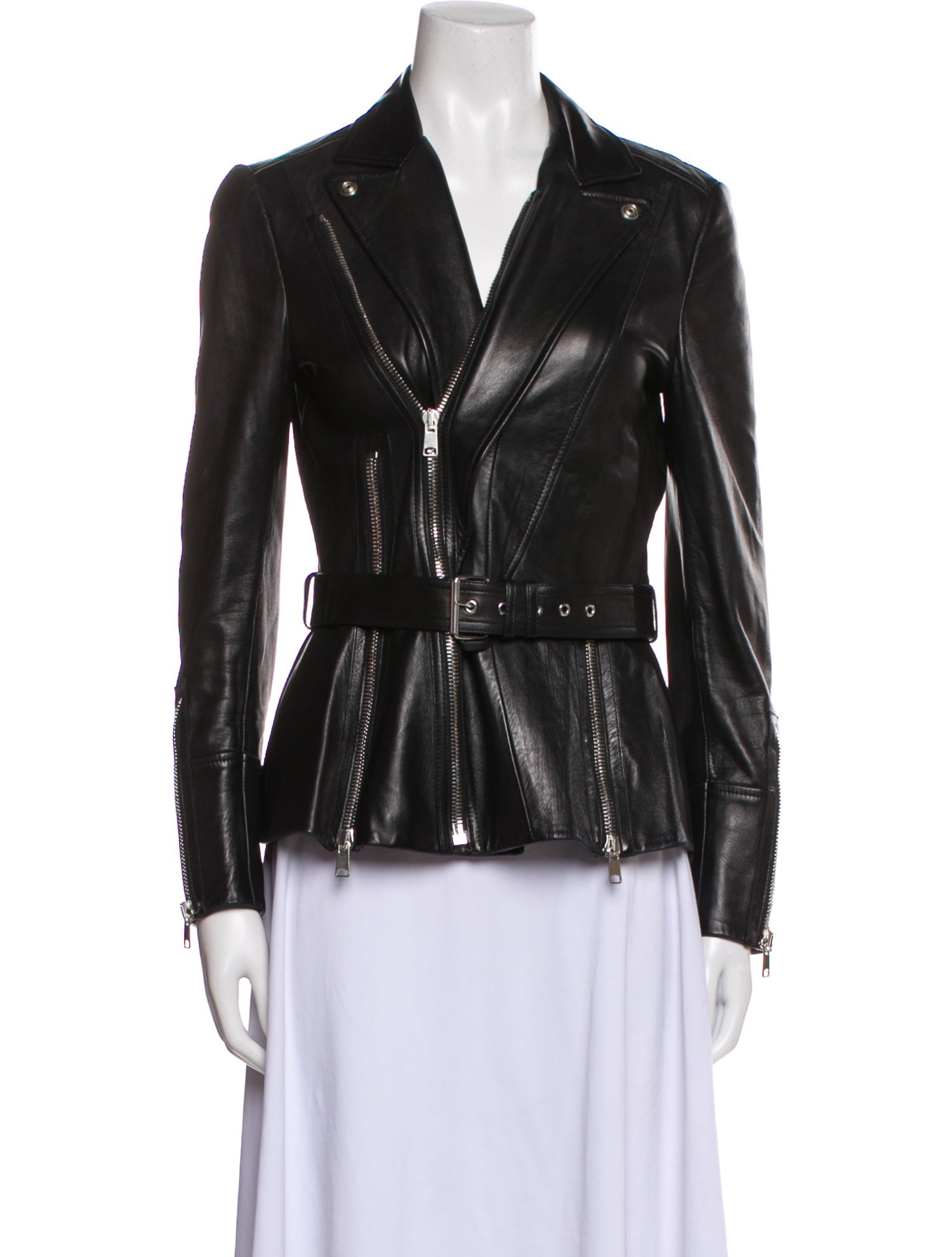DANA BUCHMAN レザージャケット Dana Buchman Leather Jacket - Blue Jackets, Clothing