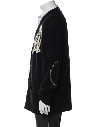 Alexander McQueen Wool Graphic Print Varsity Jacket