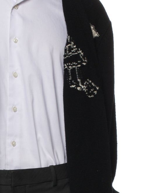 Alexander McQueen Wool Graphic Print Varsity Jacket