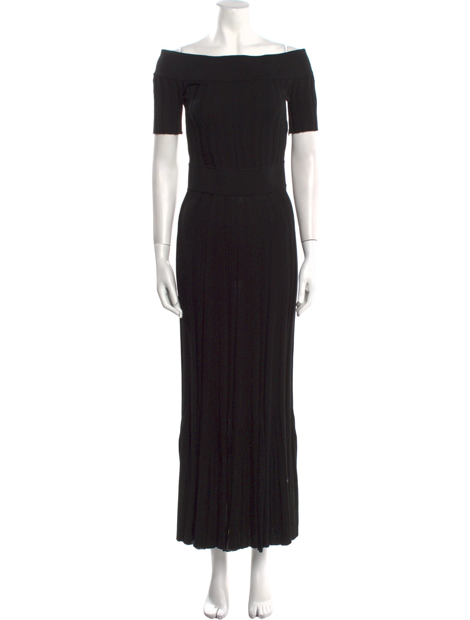 Alexander McQueen Off-The-Shoulder Long Dress