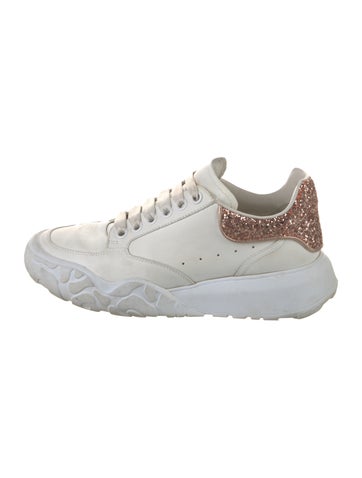 Alexander McQueen Sneakers Leather Glitter Accents IT 38 | 8