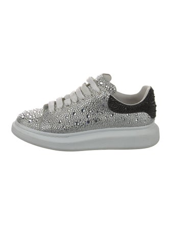 Alexander McQueen Leather Printed Chunky Sneakers