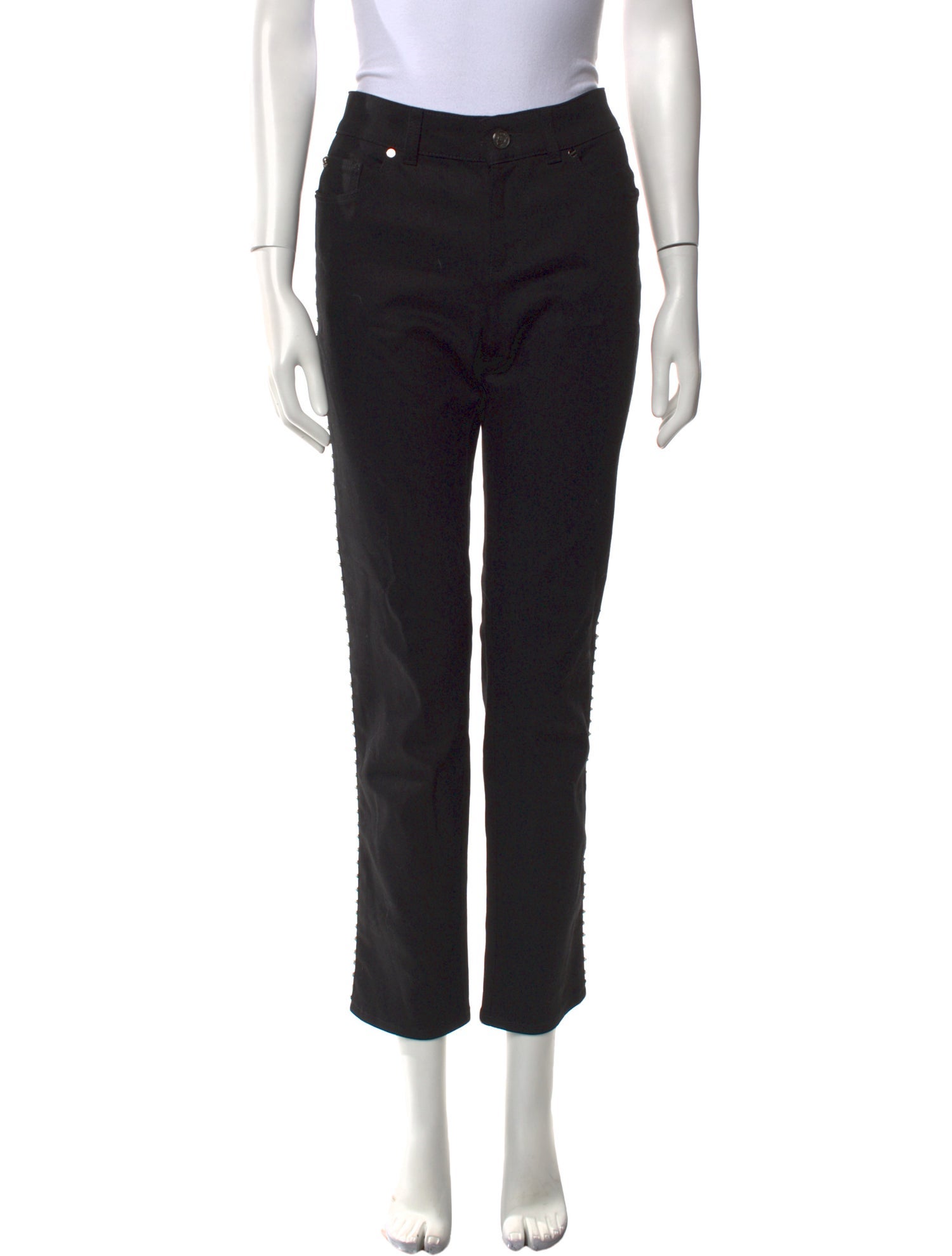 Alexander McQueen High-Rise Straight Leg Jeans