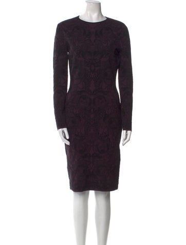 Alexander McQueen Dresses Printed Knee-Length Dress L