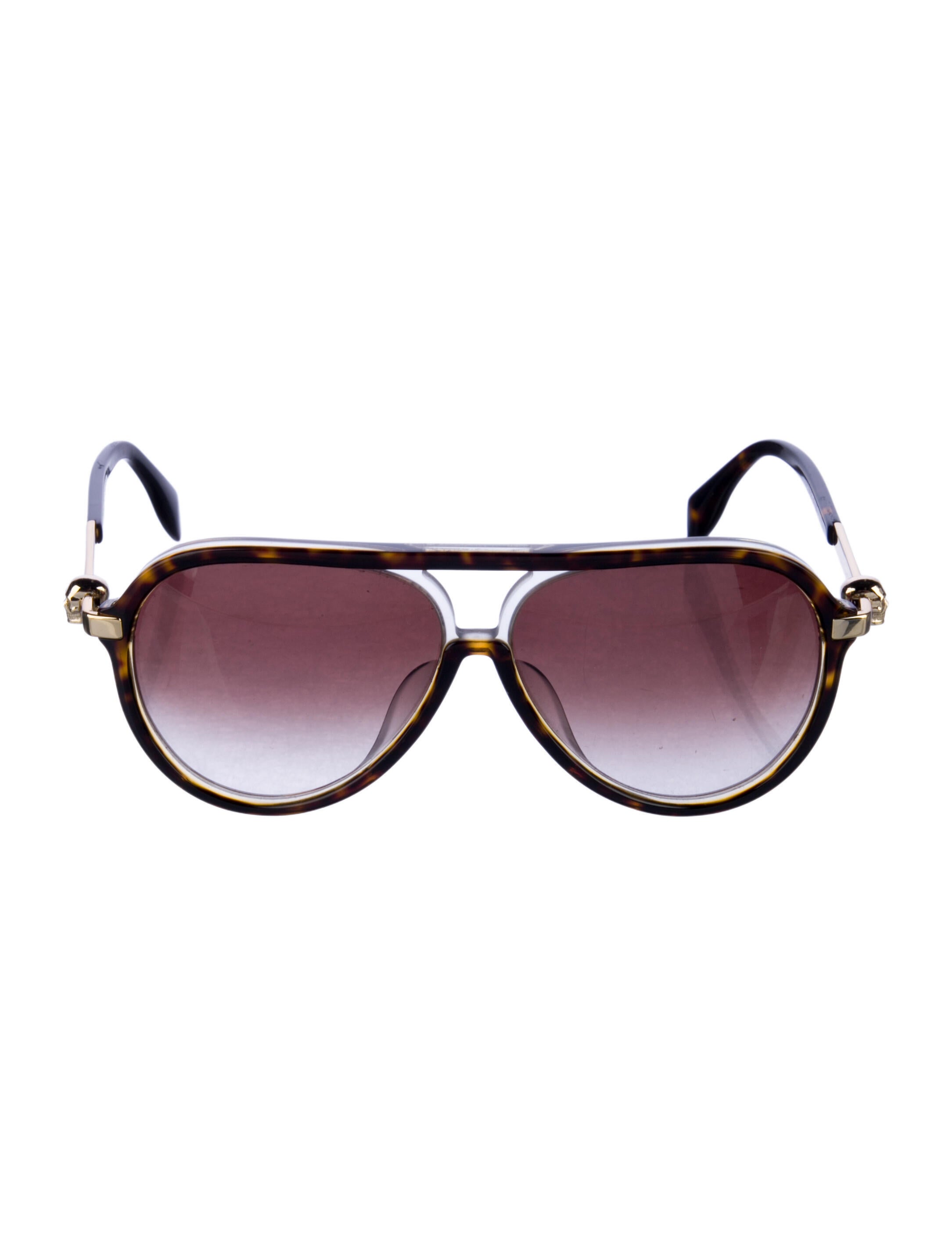 Alexander McQueen Aviator Gradient Sunglasses