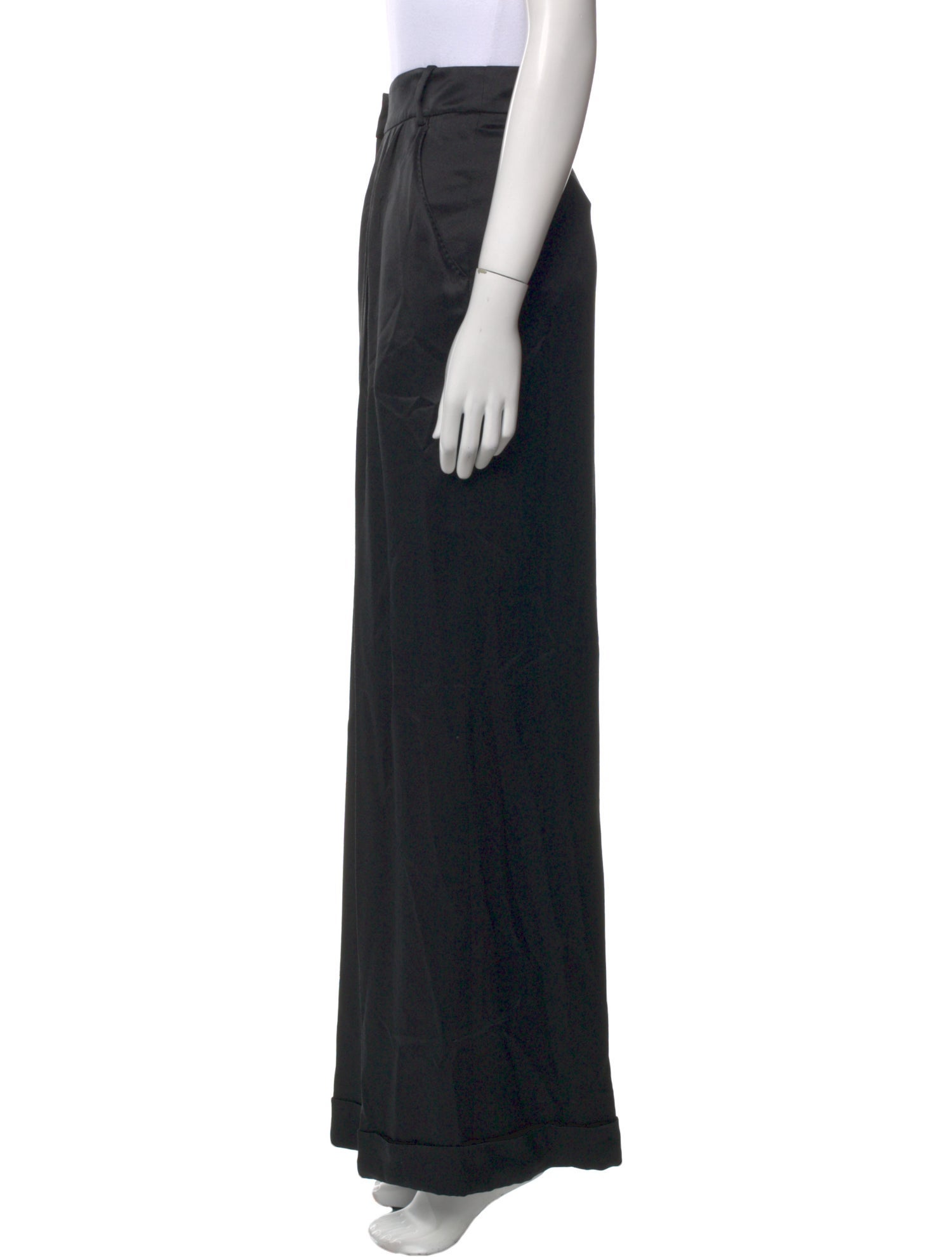 Alexander McQueen Silk Wide Leg Pants