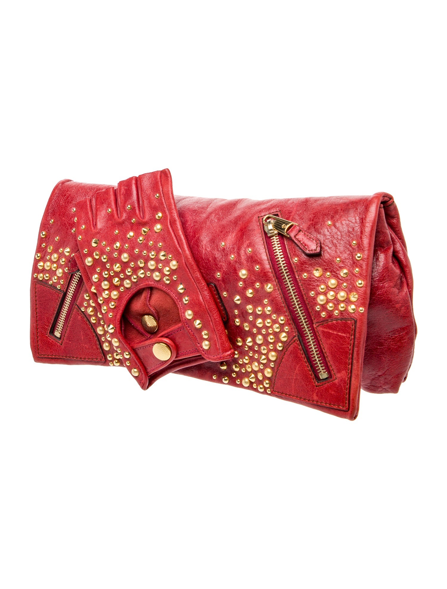 Alexander McQueen Leather Faithful Glove Clutch
