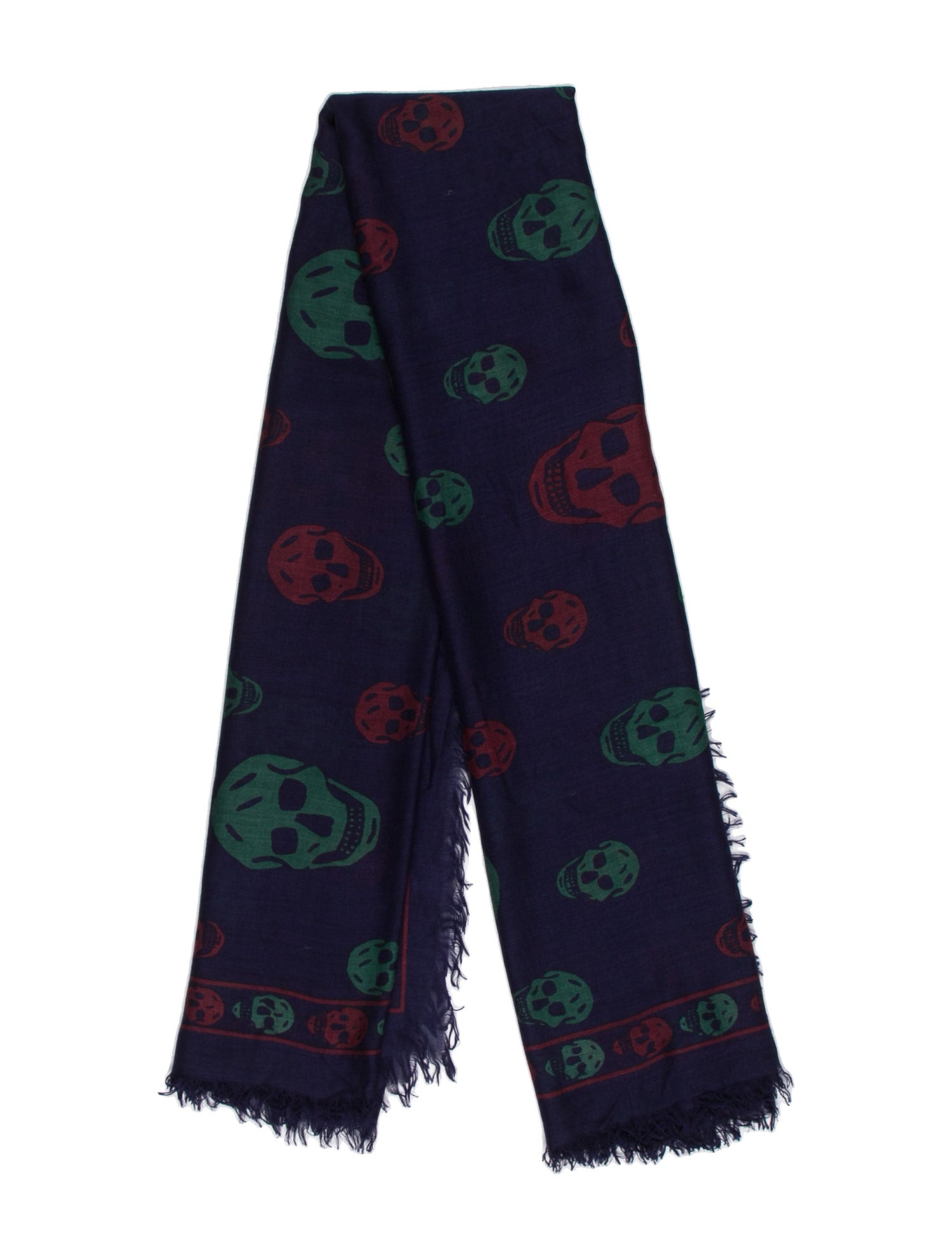 Alexander McQueen Wool Printed Scarf