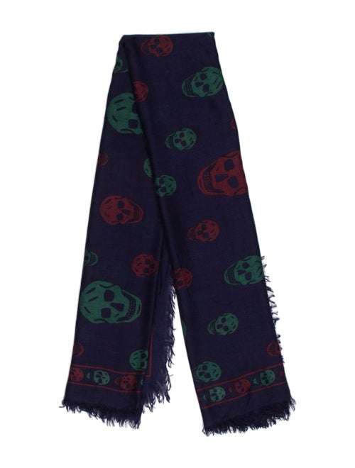 Alexander McQueen Wool Printed Scarf