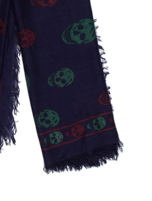 Alexander McQueen Wool Printed Scarf