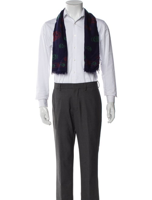 Alexander McQueen Wool Printed Scarf