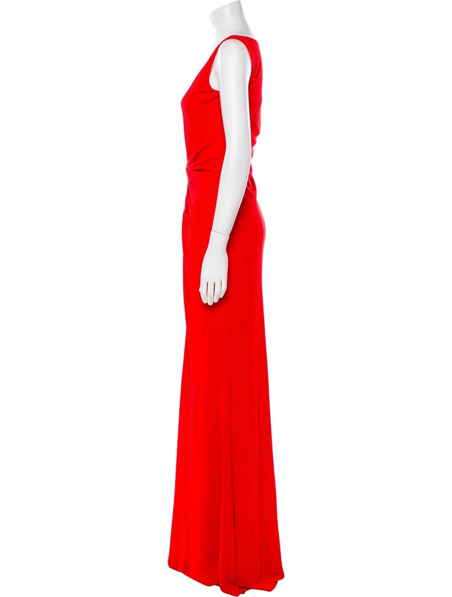 Alexander McQueen V-Neck Long Dress
