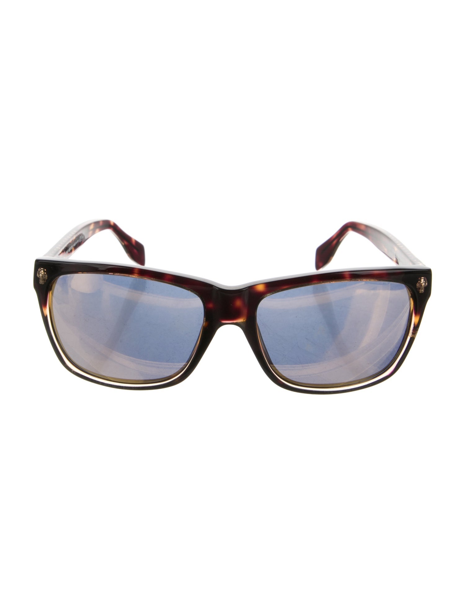 Alexander McQueen Wayfarer Mirrored Sunglasses