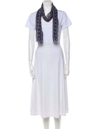 Alexander McQueen Skull Striped Scarf