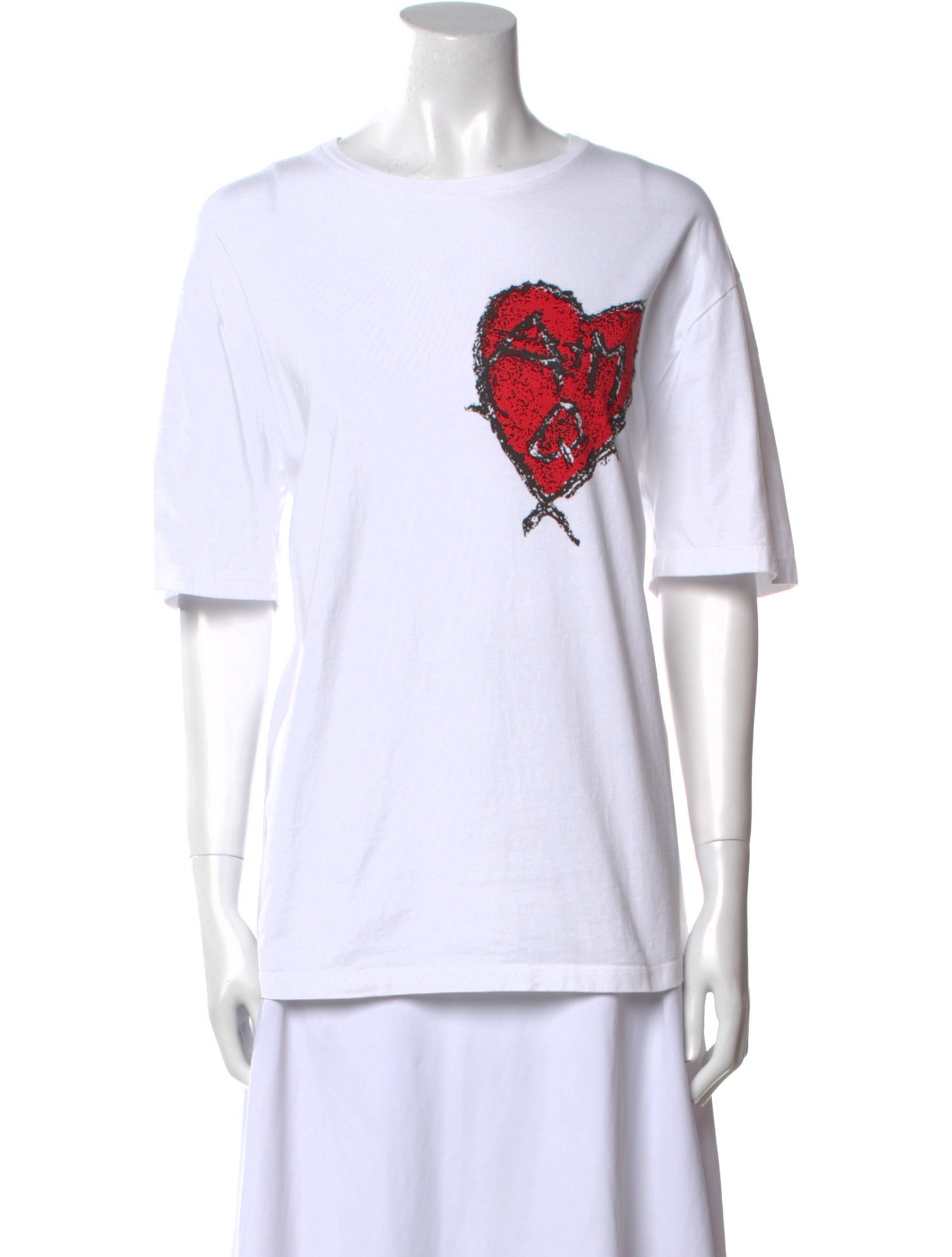 Alexander McQueen Graphic Print Crew Neck T-Shirt