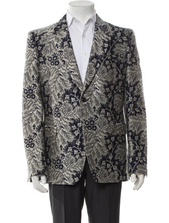 Alexander McQueen Floral Print Blazer