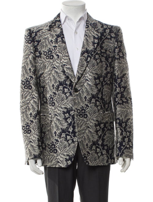 Alexander McQueen Floral Print Blazer