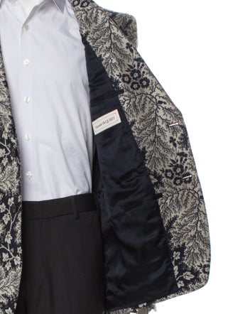 Alexander McQueen Floral Print Blazer