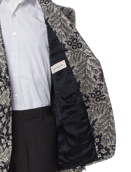 Alexander McQueen Floral Print Blazer