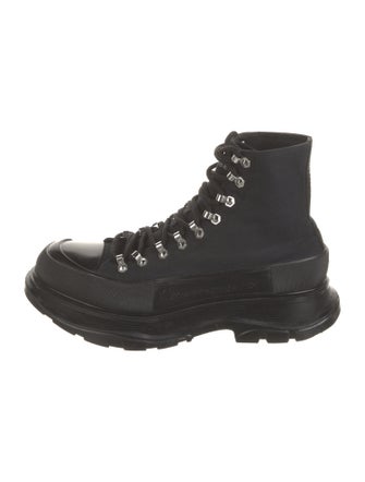 Alexander McQueen Leather Hiking Boots