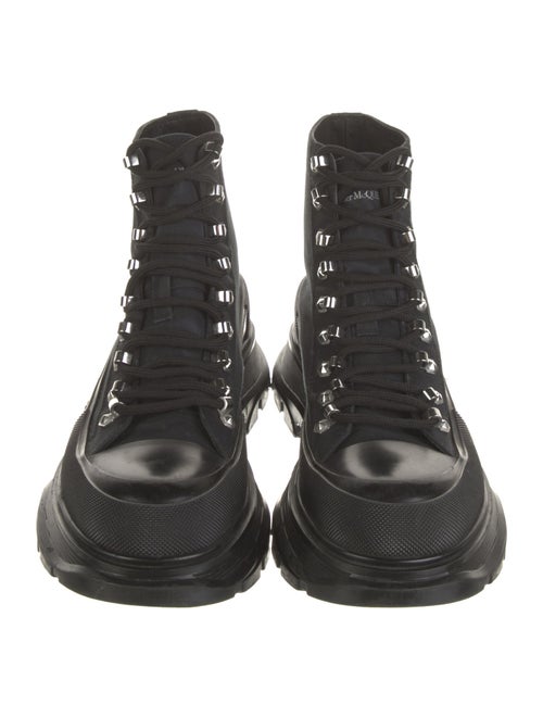 Alexander McQueen Leather Hiking Boots