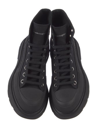 Alexander McQueen Canvas Wedge Sneakers