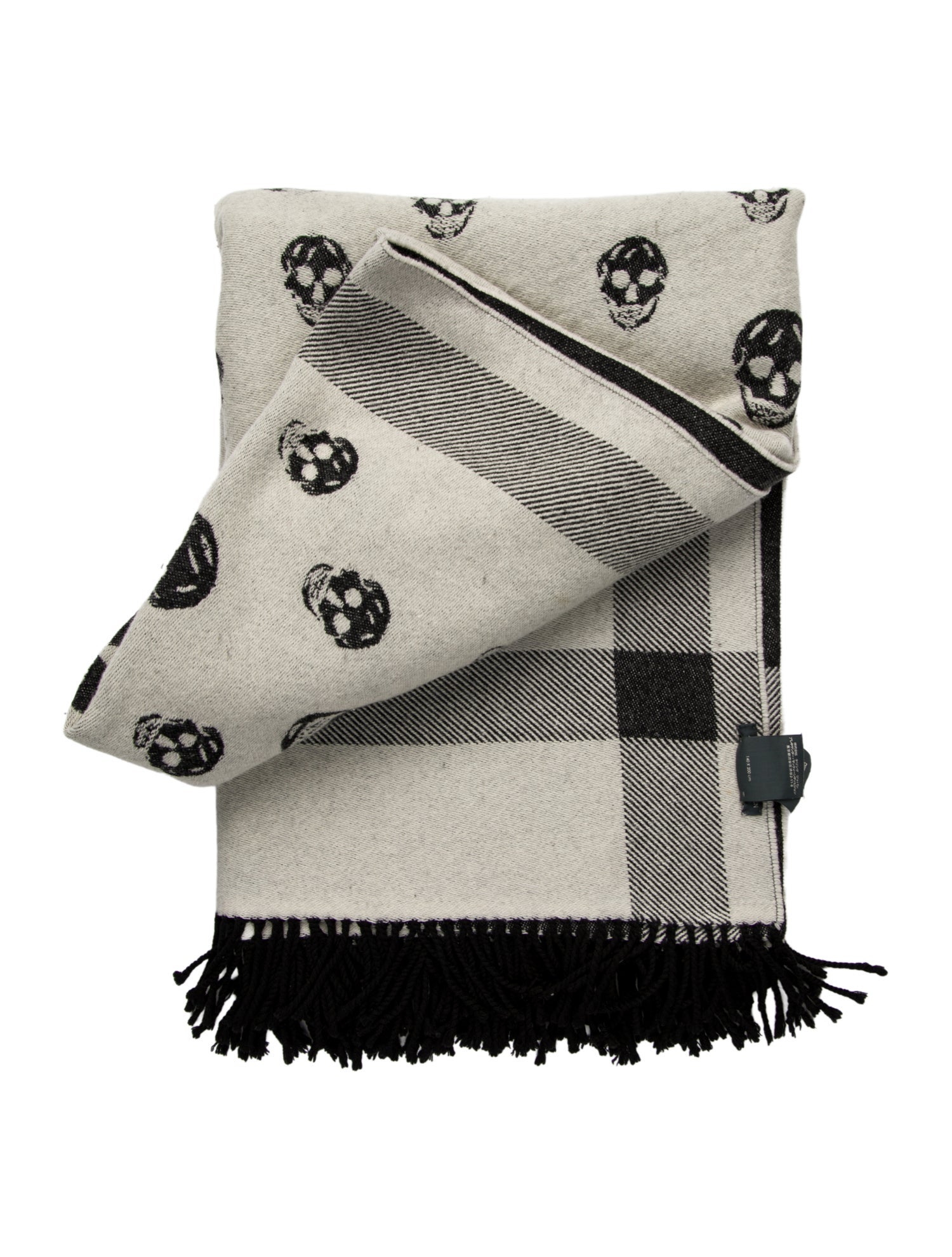 Alexander McQueen Skull Throw Blanket