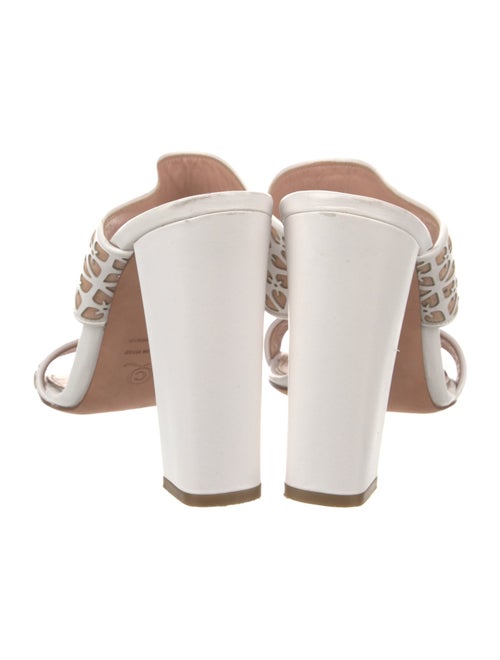 Alexander McQueen Leather Printed Slides