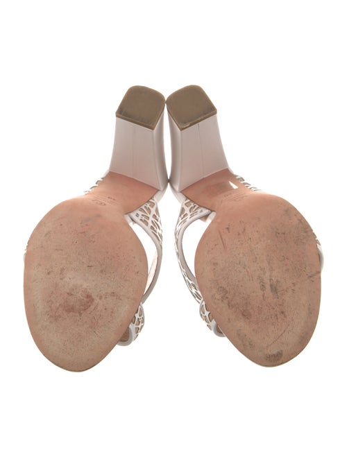 Alexander McQueen Leather Printed Slides