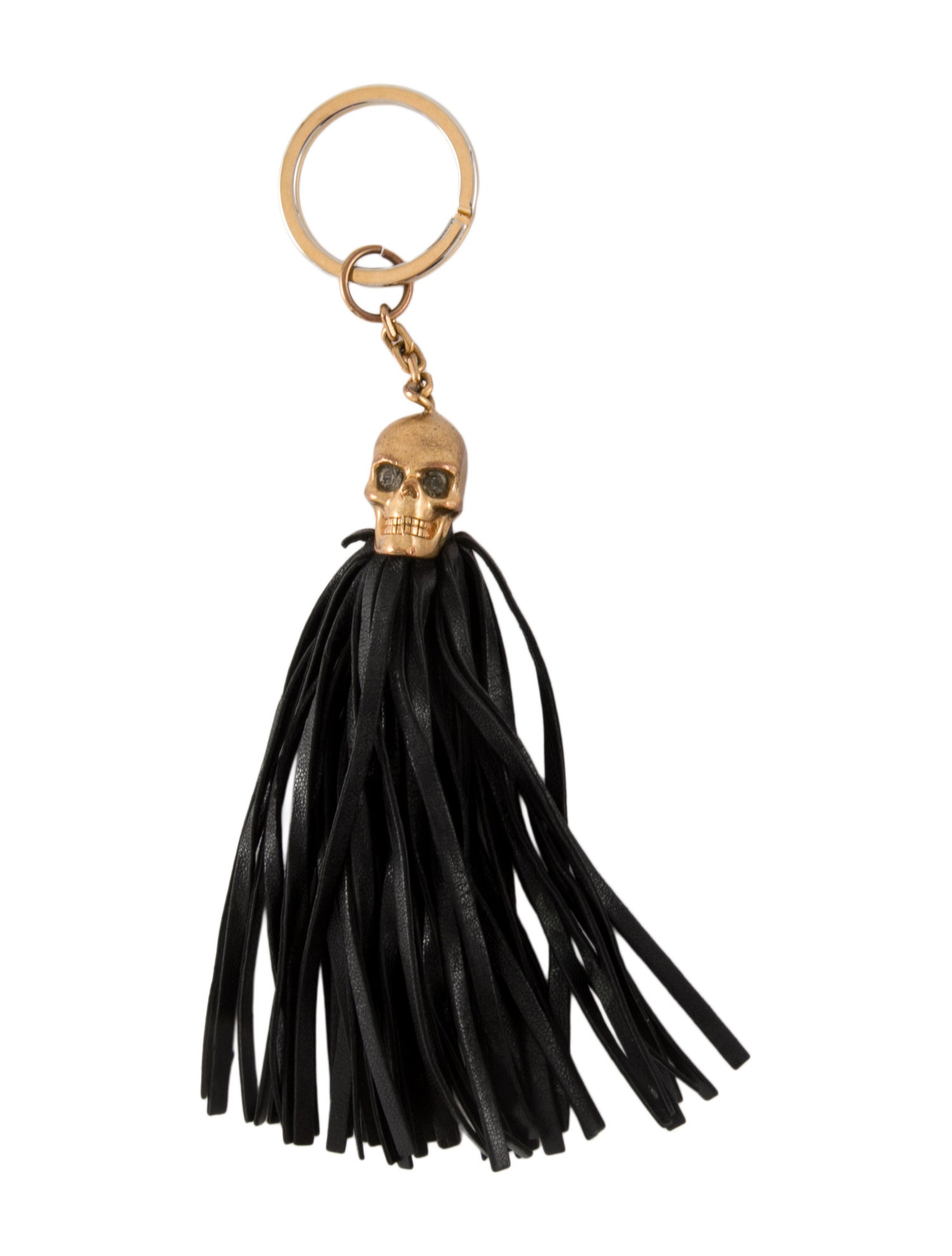 Alexander McQueen Skeleton Head Tassel Bag Charm