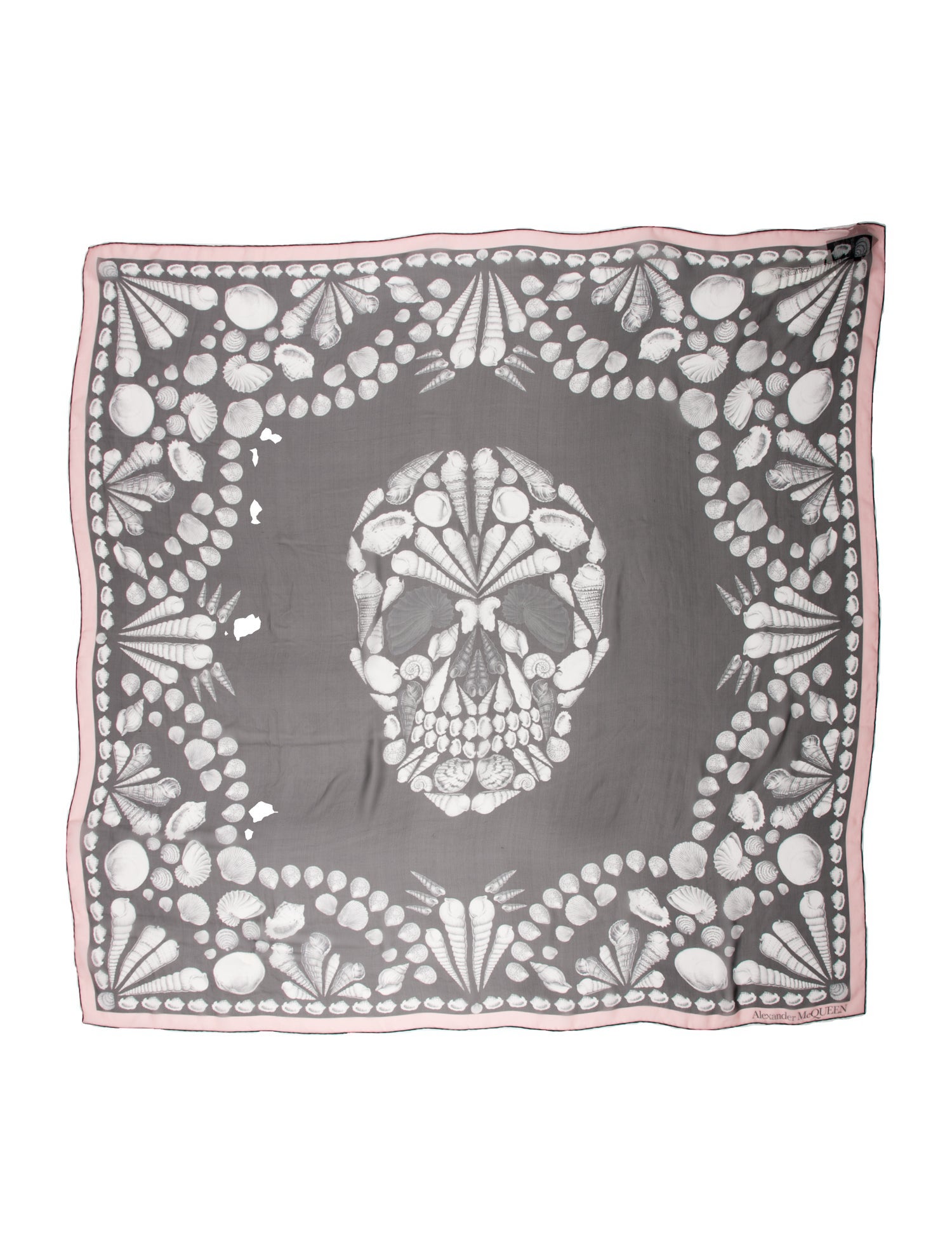 Alexander McQueen Silk Printed Scarf