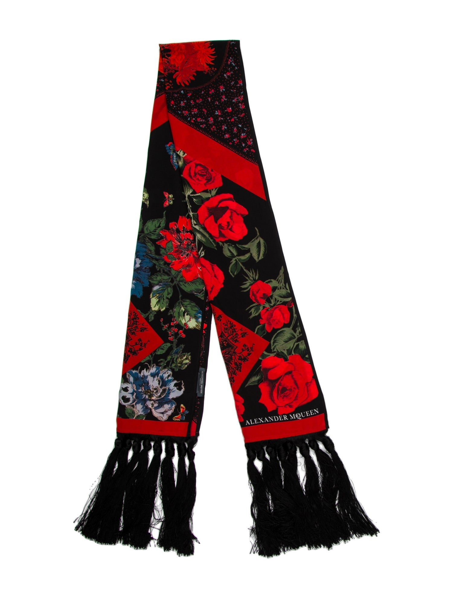 Alexander McQueen Silk Printed Scarf