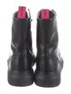 Alexander McQueen Leather Combat Boots