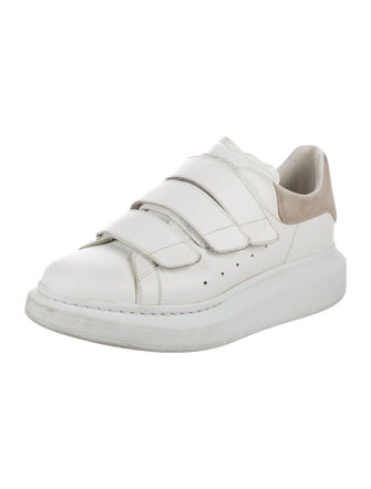 Alexander McQueen Leather Colorblock Pattern Sneakers