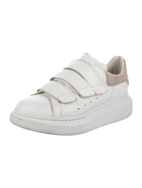 Alexander McQueen Leather Colorblock Pattern Sneakers