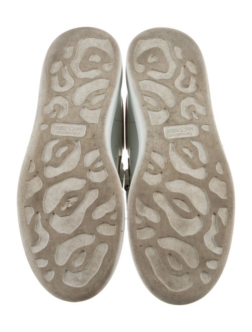 Alexander McQueen Leather Colorblock Pattern Sneakers