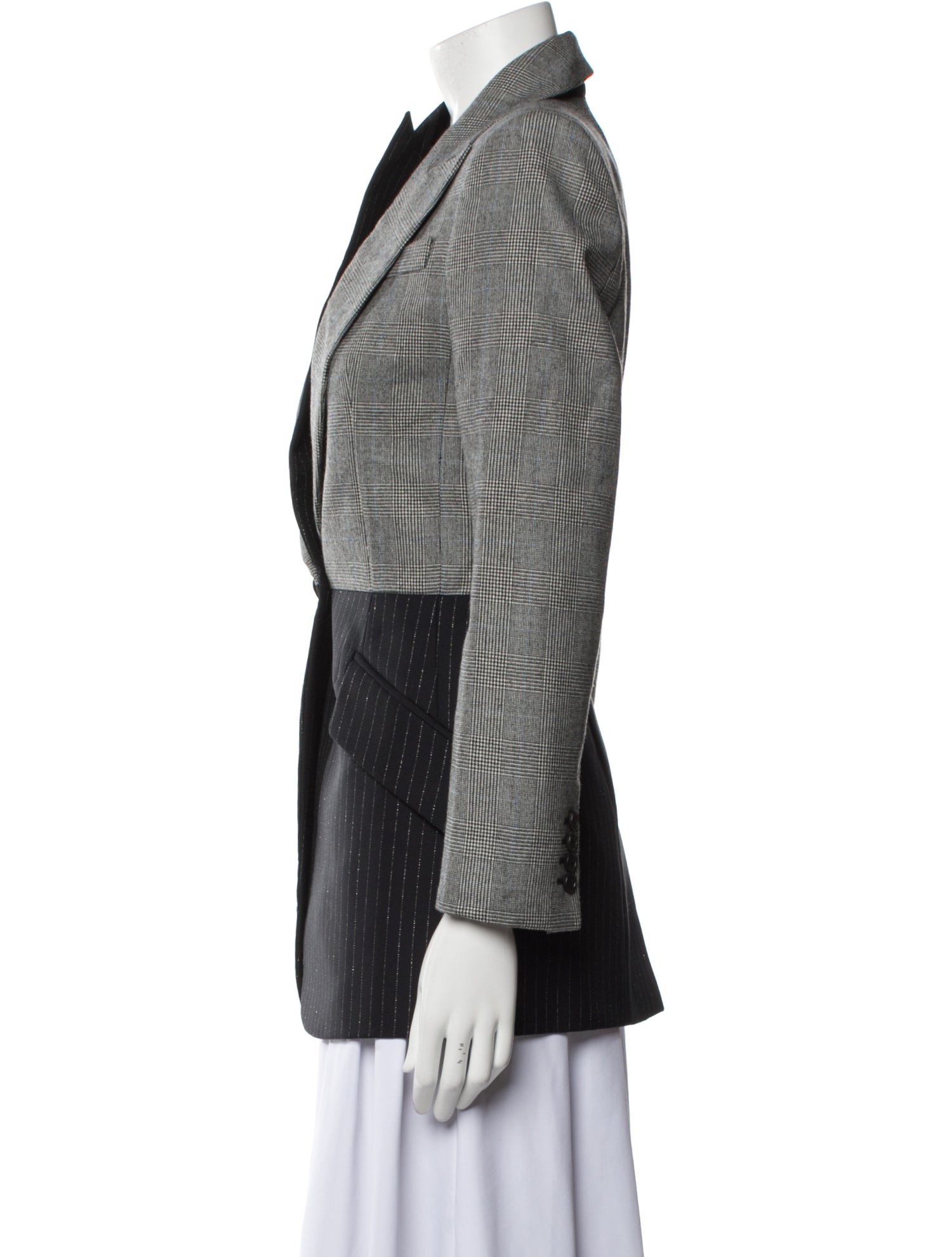 Alexander McQueen Virgin Wool Striped Blazer
